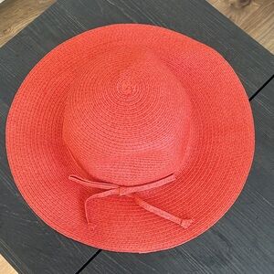Elegant Red Women's Sun Hat